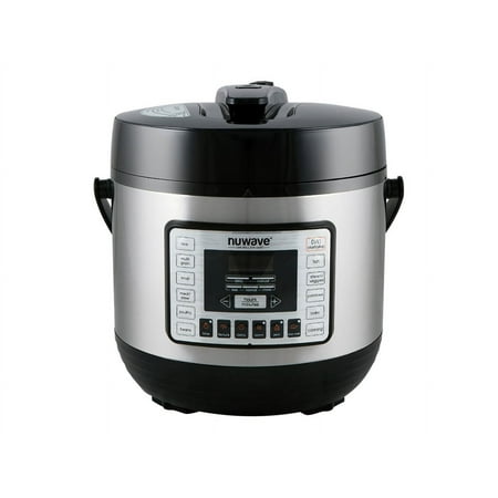 NuWave - Nutri-Pot 6qt Digital Pressure Cooker - Black/stainless