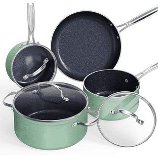 Philippe Richard Charcoal 8pc Lite Cast Aluminum Cookware Set, Black