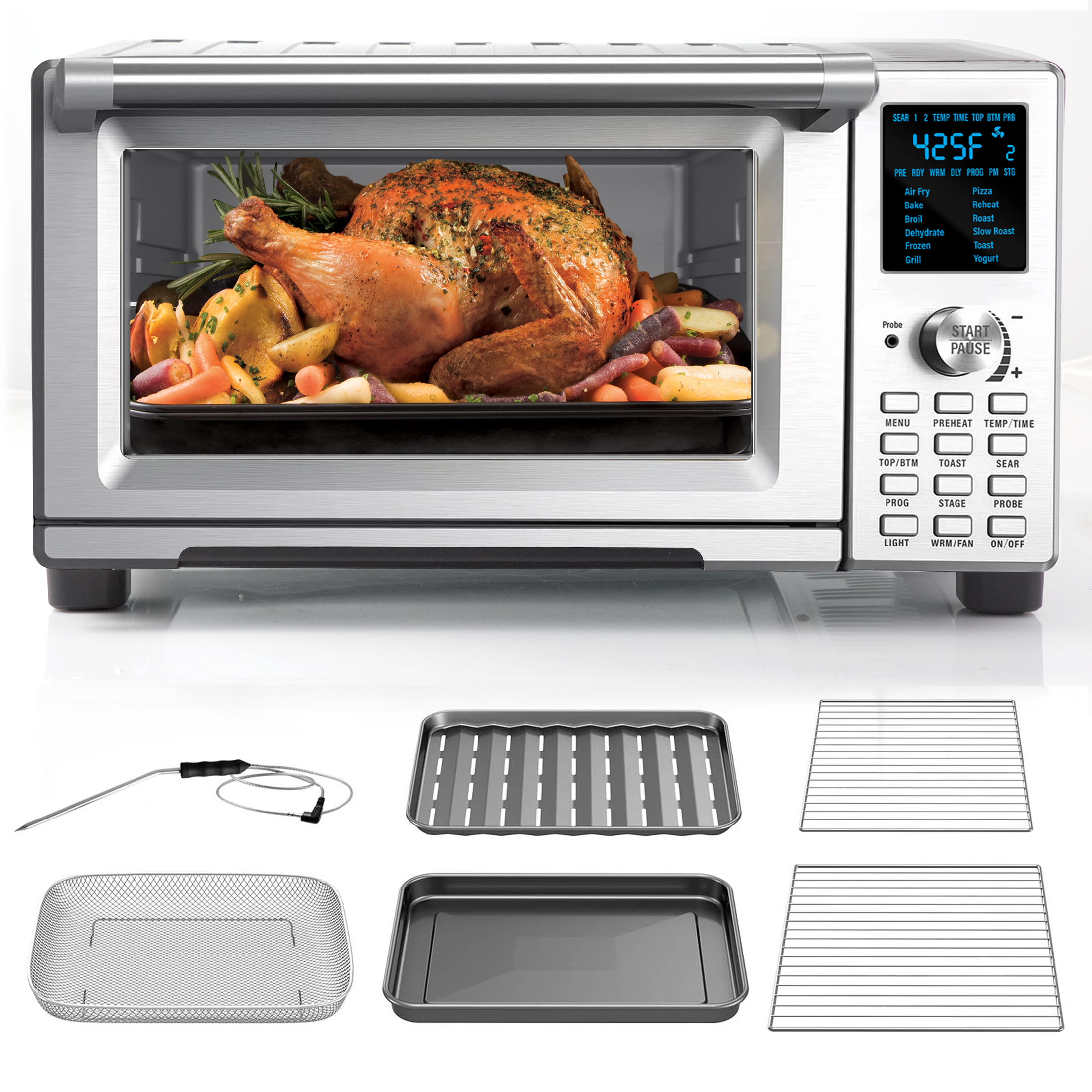 BLACK+DECKER 6Slice Digital Convection Toaster Oven, Stainless Steel