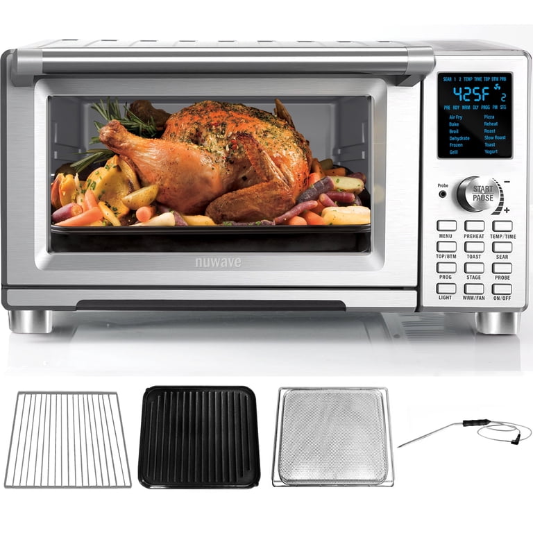 NuWave, Air Fryer Toaster Oven, 30-Qt XL Capacity, 12-in-1 Smart