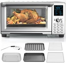 NuWave Bravo XL Oven 1800-Watt Stainless steel Convection Oven 12-in-1 Smart Toaster Oven, Slices, Bake, Non-stick