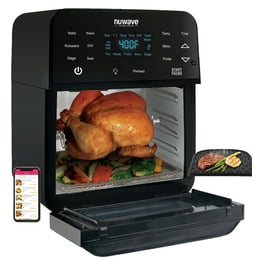 TaoTronics Air Fryer, 8-in-1 Airfryer Oven with Viewing Window Smart Touch 5.3 Quart, Size: 13.89 x 12.71 x 10.39, Black