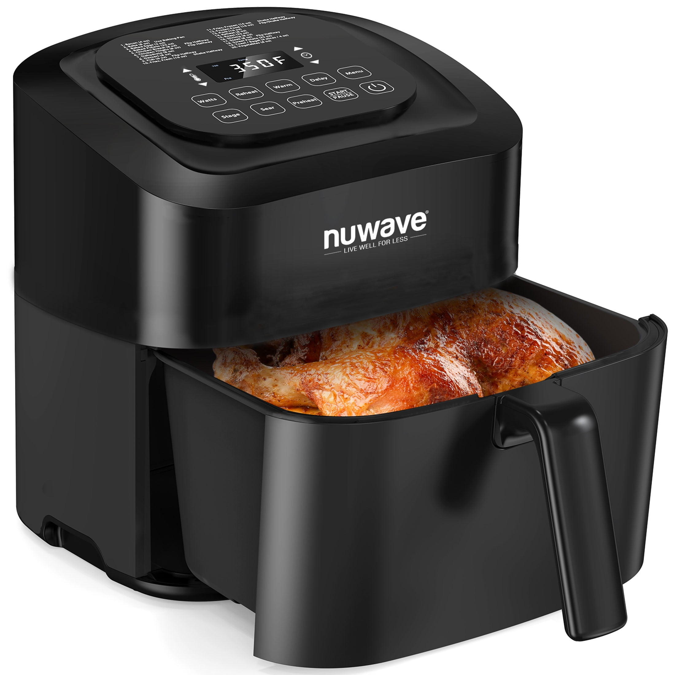 Nuwave PAN & Reversible 6QT BRIO 6 QT Air Fryer Accessories (Baking Pan +  Rack)