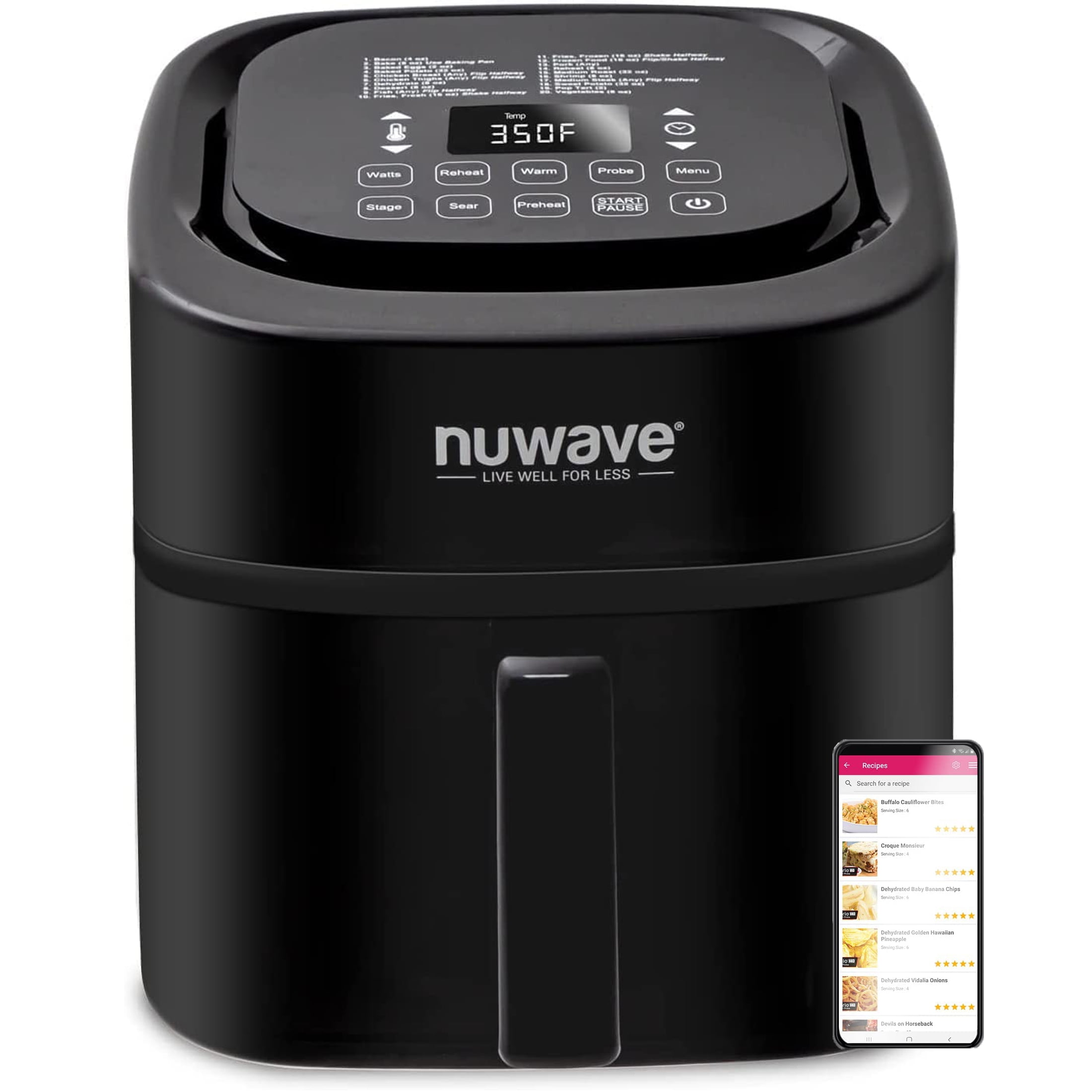Renewed NuWave Brio 3-quart Digital Air Fryer