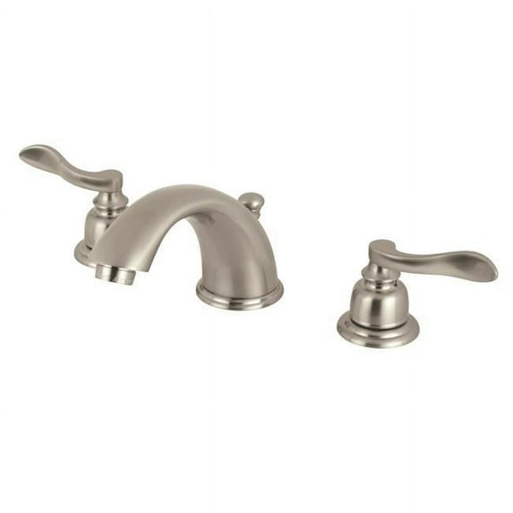 NuWave French Widespread Lavatory Faucet with Retail Pop-Up Drain, Satin Nickel