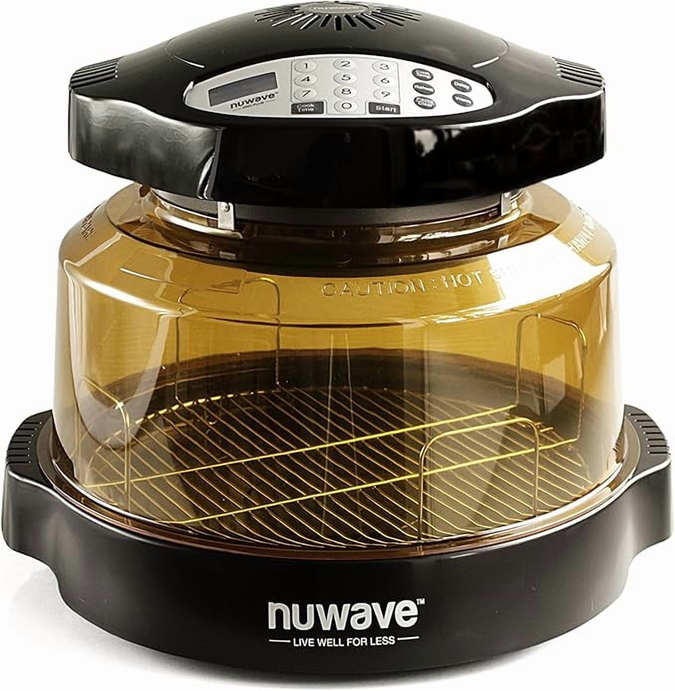 NuWave Oven Pro Plus Black Infared Oven Upgraded Shatter Resistant Dome