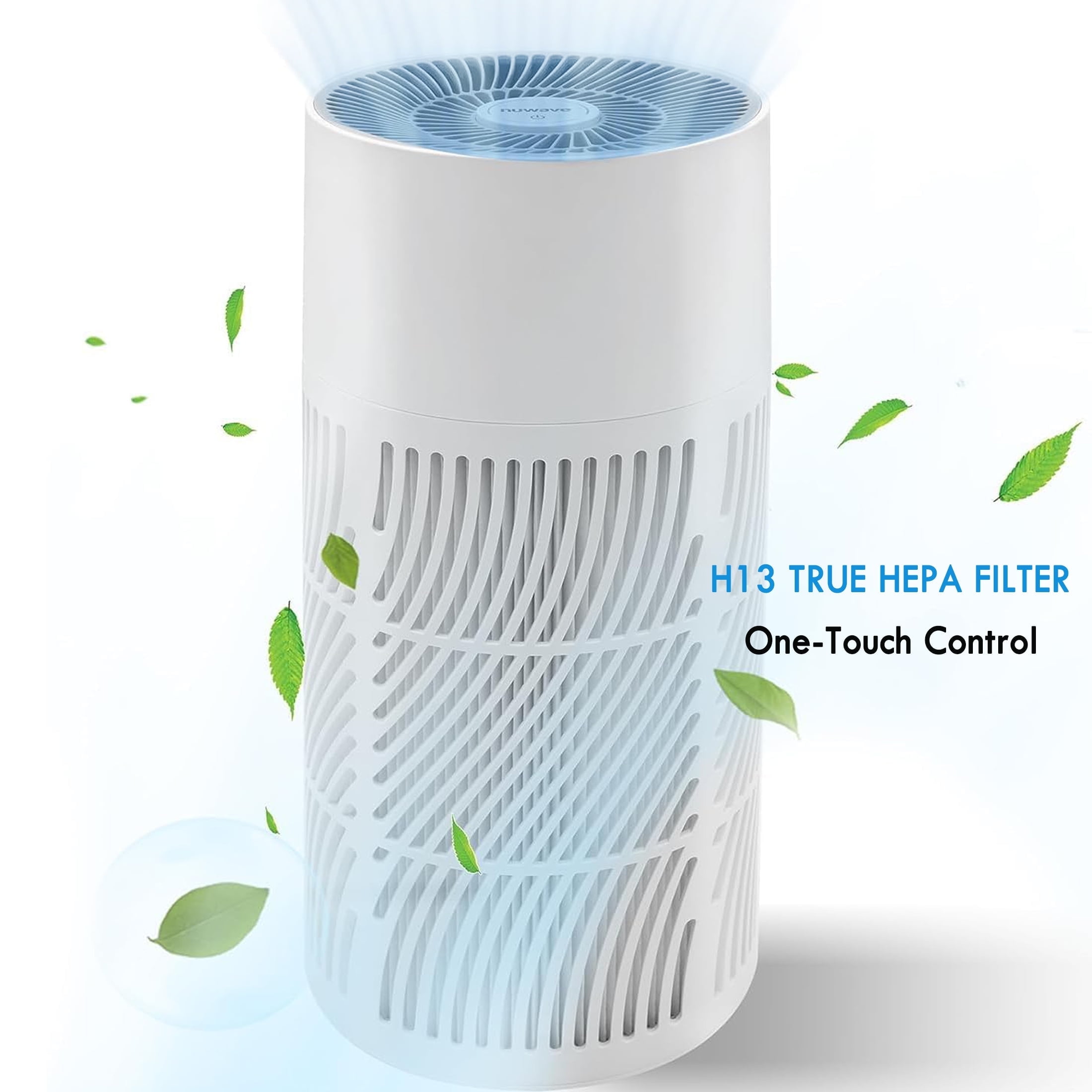 NuWave Oxypure Air Purifier For Home, 3XL H13 HEPA Filter for Home Bedroom, 17 DB 360° Air Cleaner Quiet for Bedroom Office Room, Energy Star, Large