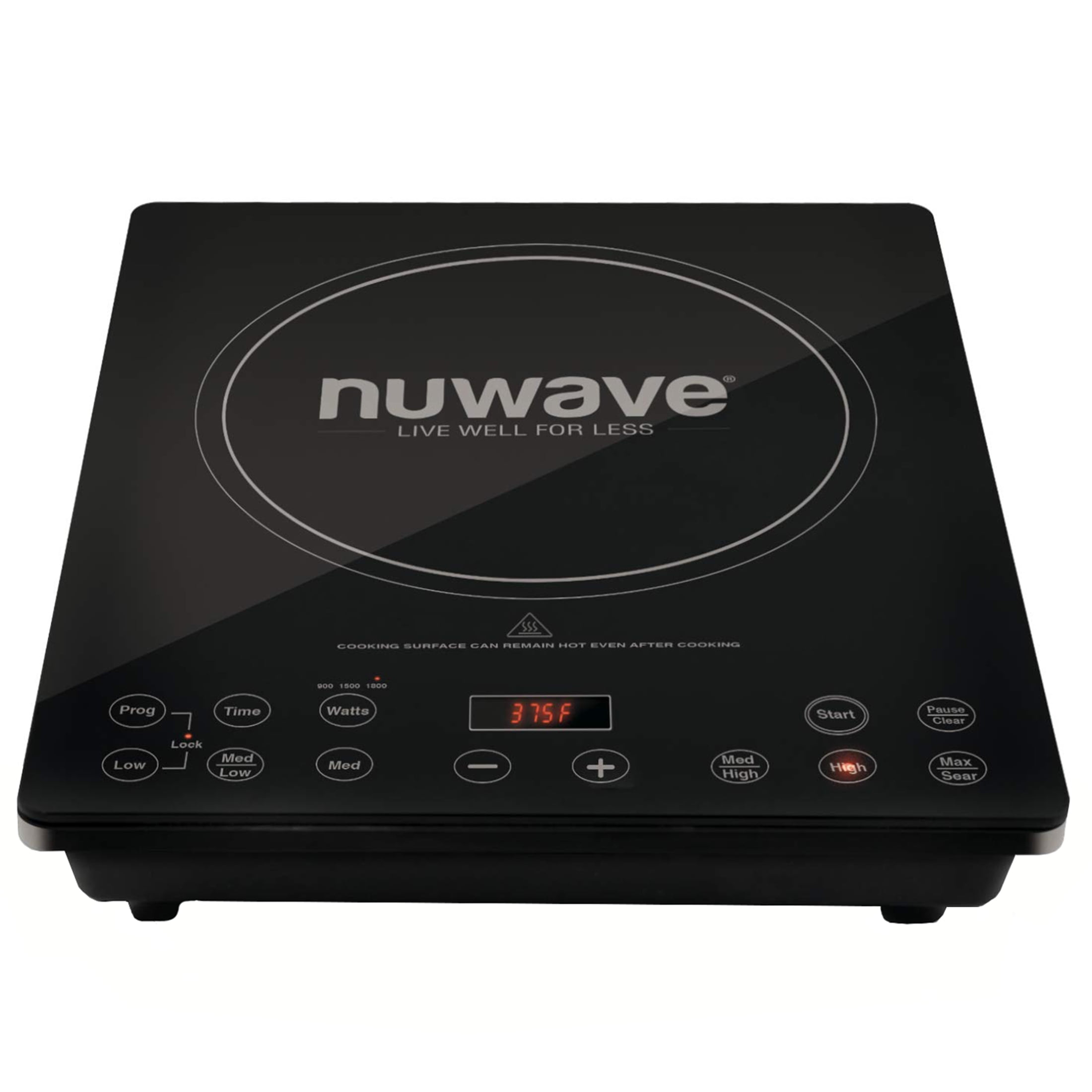 NuWave Precision Induction Cooktop 8inch Portable Induction Cooker, 100°F  to 575°F and 3 Wattage Settings