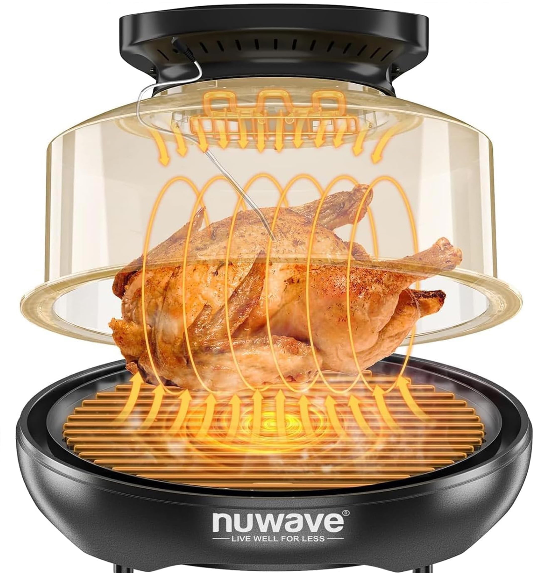 Nuwave Primo Air Fryer Oven, New, Convection Top & Grill, Cook Frozen or Fresh, Broil, Bake, Easy to Clean
