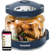 NuWave Pro Plus 2 Air Fryer, Infra-Red Oven Cook Healthy, 360 Surround Cooking, Adjustable Temps, 100 Presets & 50 Memory Air Fryer, Durable Power Dome, Deep Bl