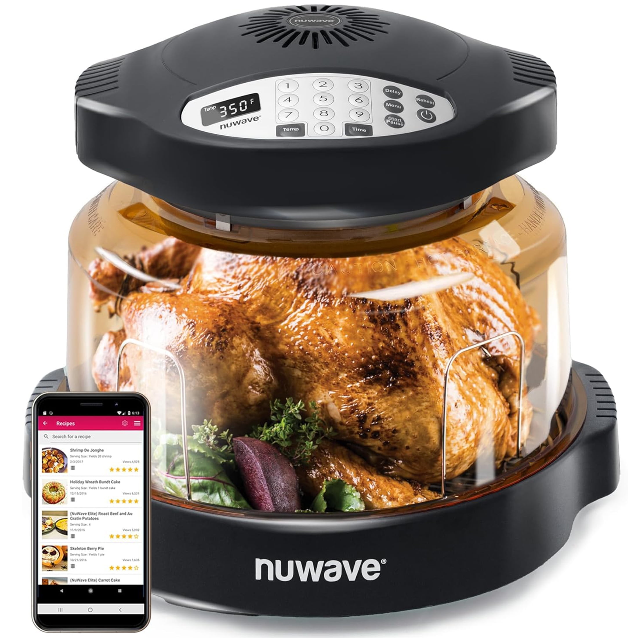 NuWave pro plus 2 Infra-Red Oven, Air Fryer Cook Healthy, 360 Surround ...