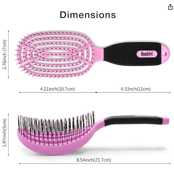 NuWay 4HAIR Traveler U.S. and International Patented Travel Brush (Dark Green)
