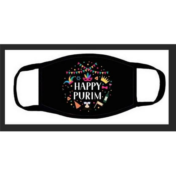 Nua 59412 Black Happy Purim 59355 Face Mask