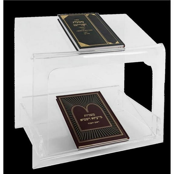 Nua 59435 14 x 12 in. Large Acrylic Table Top Double Shtender Book Stand