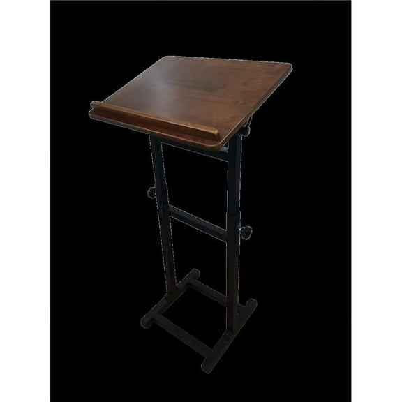 Nua 59801 Wooden Book Stand & Shtender, Walnut Oak - Adjustable Height Up to 43 in.