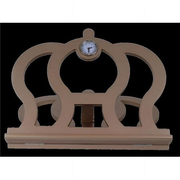 Nua 59805 Champagne Crown Shaped Table Top Shtender with Clock