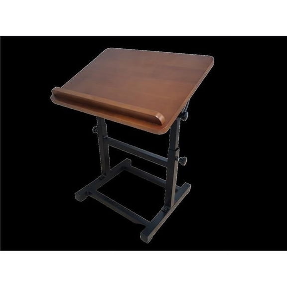 Nua 59973A Assembled Wooden Table top Shtender with 14.5-18.5 in. Adjustable Height - Walnut Oak