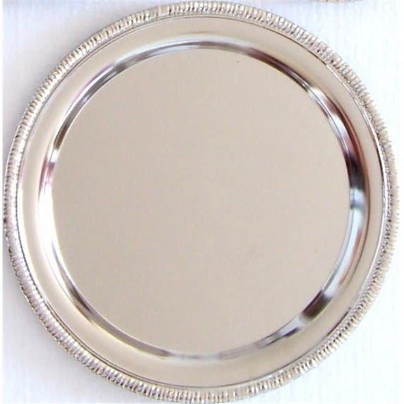Nua Collection 58153 Nickel Rectangle Shaped Tray 7.5 x 11 in.
