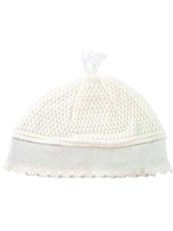 KYM Yerushalmi Kippah, White - Medium