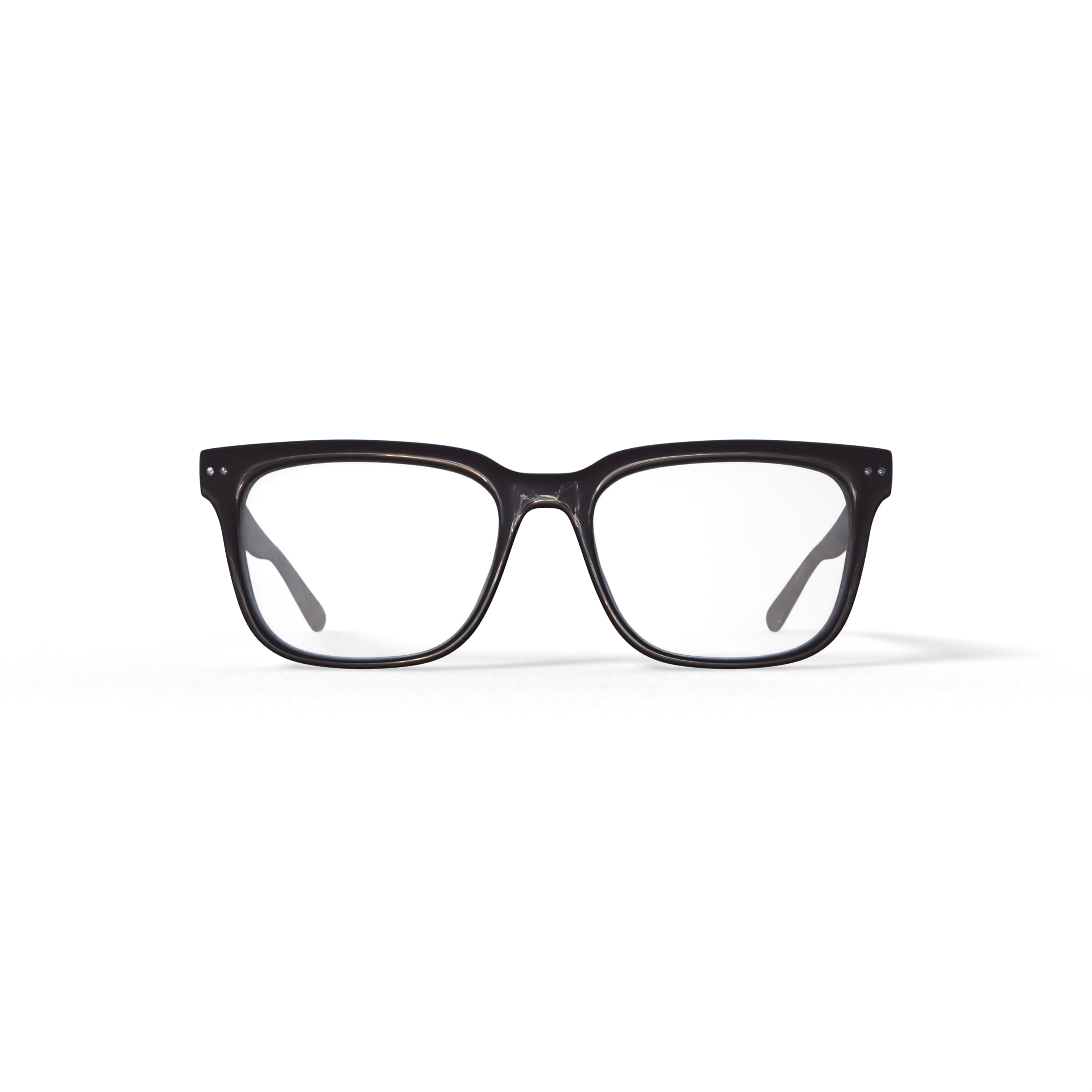 Nuance Audio Unisex Size 54 Prescription Hearing Square Smart Glasses with Charging Case, Shiny Burgundy/Demo Lens