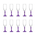 thumbnail image 1 of Nuance Champagne Flutes by ARC 5.75 oz. Set of 10, Bulk Pack - Perfect for Hotel, Bar, Restaurant or Lounge - Purple, 1 of 5