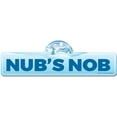 thumbnail image 1 of Nub's Nob Street Sign | Indoor/Outdoor | Skiing Skier Snowboarder Décor for Ski Lodge Cabin Mountian House | SignMission personalized gift, 1 of 5