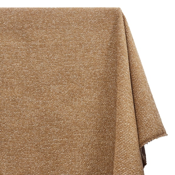 Nubby Jacquard Chenille Upholstery Fabric Heavyweight Boned Backed 58 Inch Polyester By The Yard - Antique Gold (1 Yard)