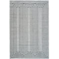 thumbnail image 1 of Nube Forli  Ivory and Charcoal Recycled Polyester Area Rug, 1 of 7