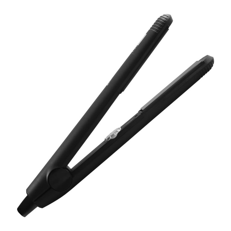 Nubi Hair Get It Straight 1 Inch Ceramic Flat Iron Hair Straightener W Adjustable Temperature and Floating Plate Technology Black
