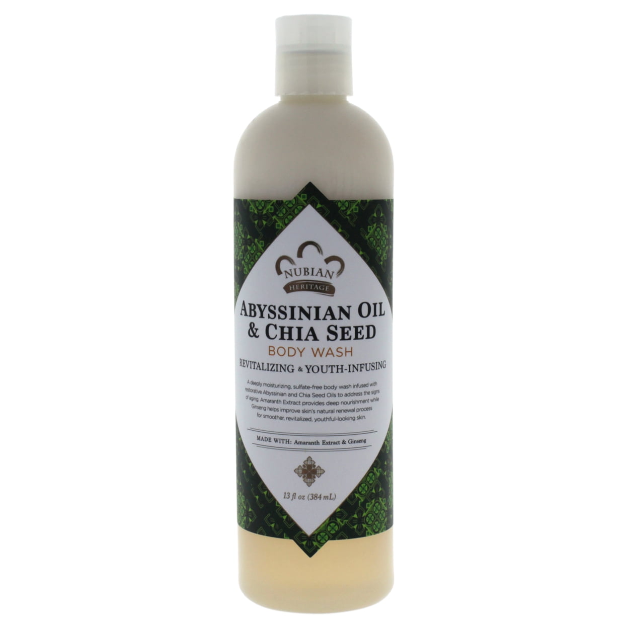 Nubian Heritage Abyssinian Oil and Chia Seed Body Wash Unisex - Walmart.com