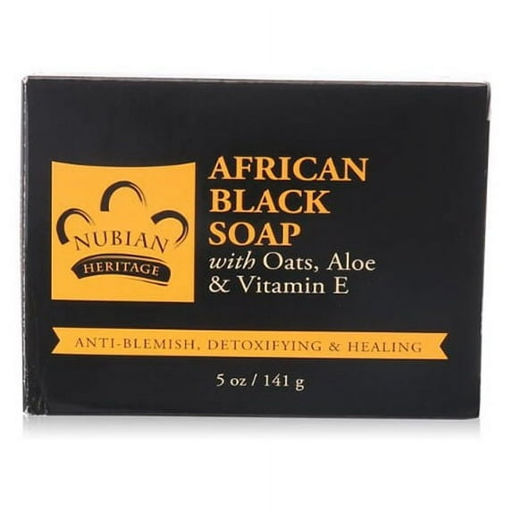 Nubian Heritage African Black Bar Soap, Deep Cleaning - 5 Oz