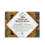 Nubian Heritage Detoxifying Bar Soap Bath and Body Skincare All Skin Types African Black Soap Fair Trade Shea Butter, 5 oz