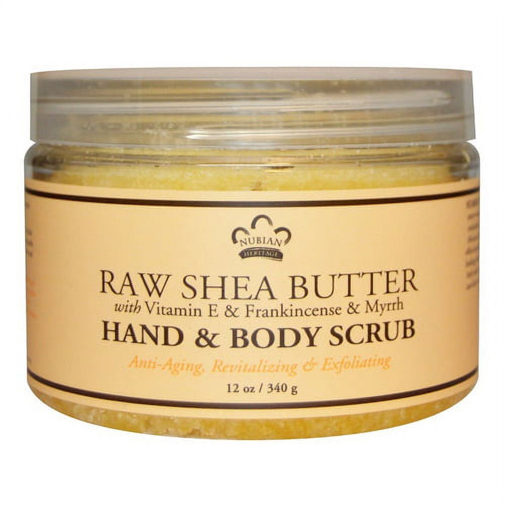 Nubian Heritage Hand And Body Scrub Raw Shea Butter Frankincense And