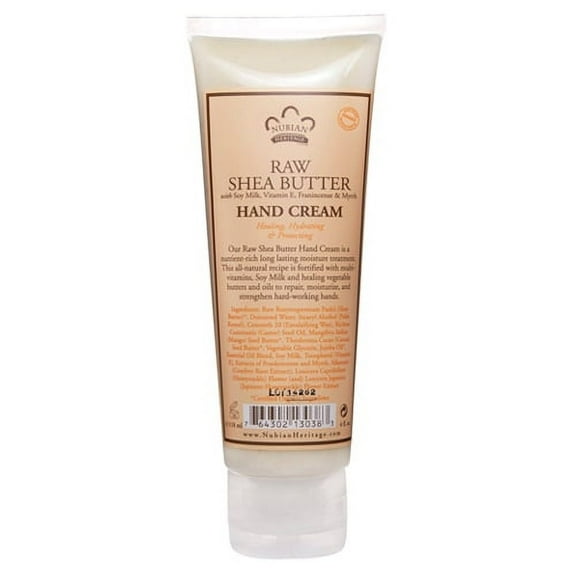 Nubian Heritage Hand Cream, Raw Shea Butter - 4 Oz