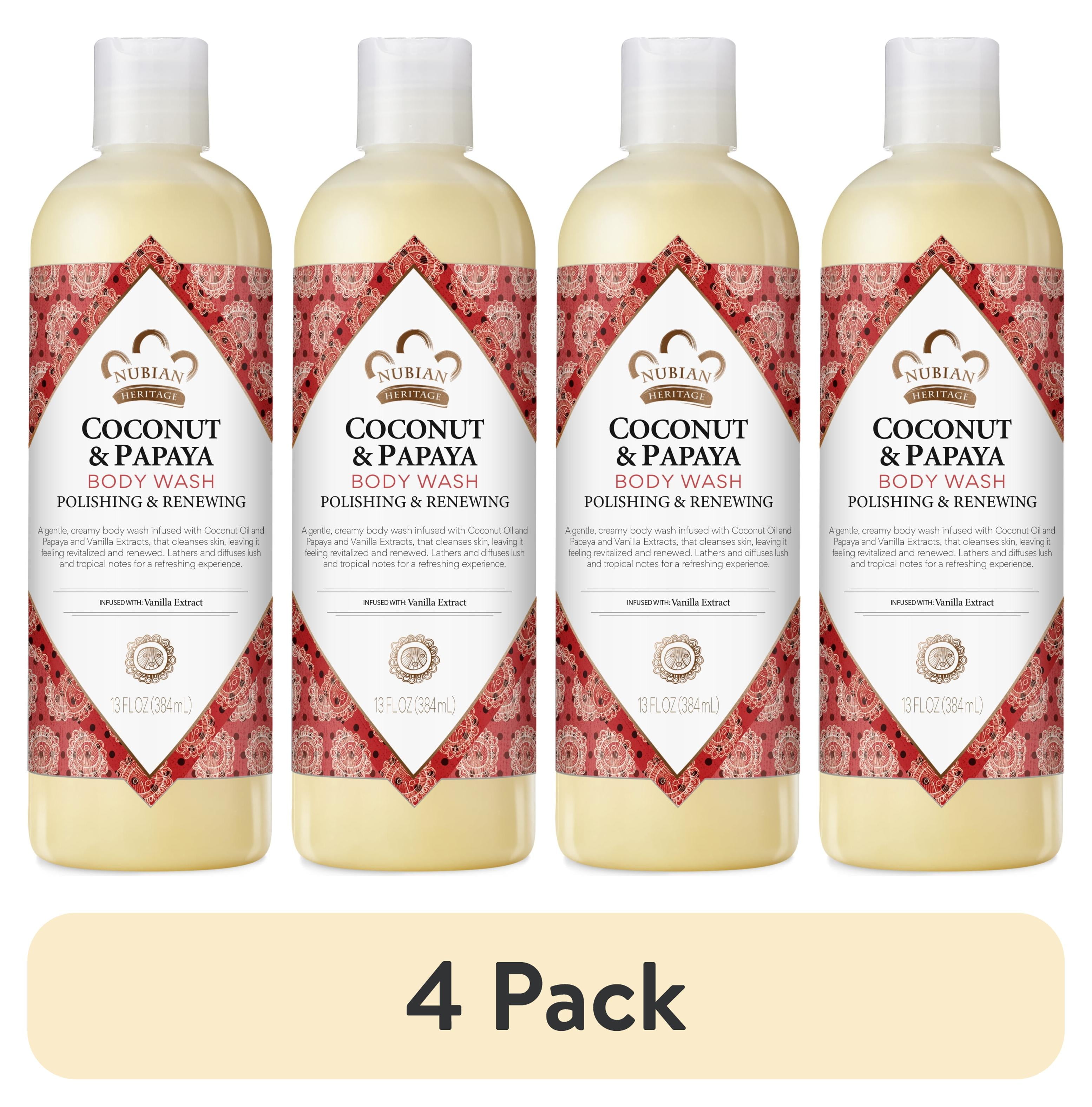 (4 pack) Nubian Heritage Polishing & Renewing Body Wash Cleanser