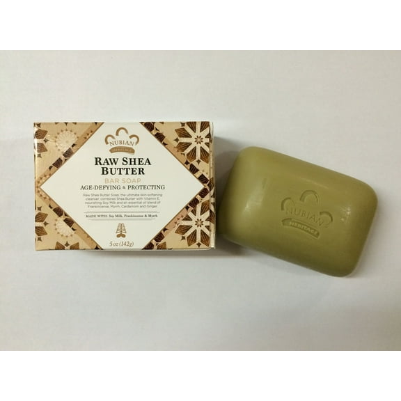 Nubian Heritage Raw Shea Butter Bar Soap 5 Oz - Pack Of 12