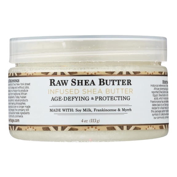 Nubian Heritage Raw Shea Butter Infused With Frankincense And Myrrh - 4 Oz