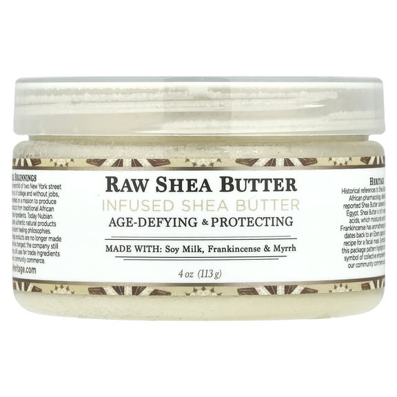 Raw Shea Butter Infused Shea Butter by Nubian Heritage for Unisex - 4 oz Moisturizer