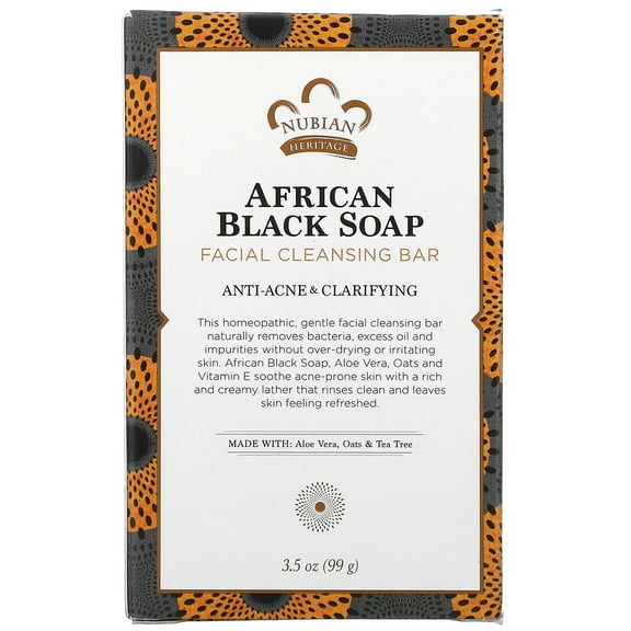 Nubian Heritage Bar - African Black Soap - 3.5 Oz