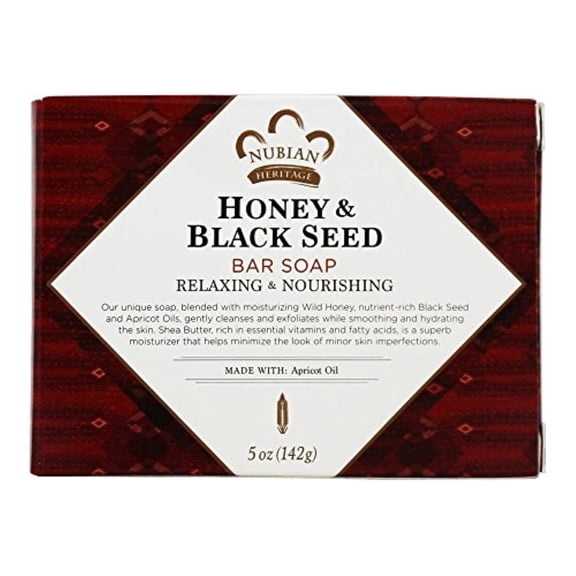 Nubian Heritage Soap Bar, Honey and Black Seed, 5 oz