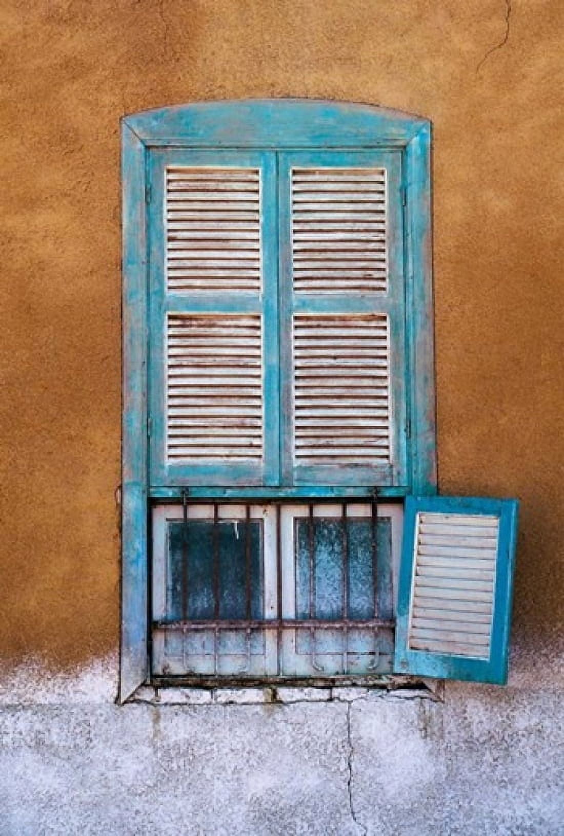 Nubian Window in a Village Across the Nile from Luxor Egypt Canvas Art - Tom Haseltine DanitaDelimont (24 x 34)