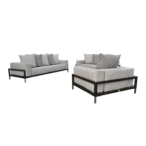 Nubis Outdoor 3-Piece Sofa, Loveseat, and Chair Set