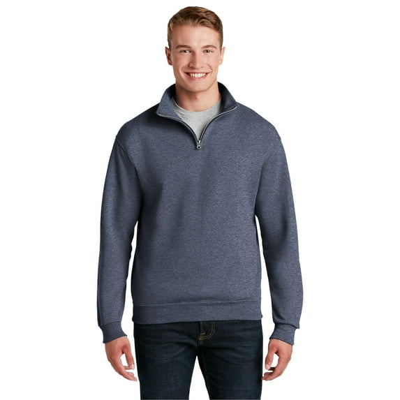Nublend® Cadet Collar Quarter-Zip Sweatshirt