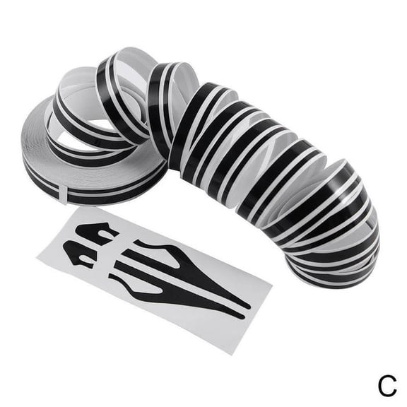 Nuboxa Double Line Tape Car Decal Striping Pin Stripe Steamline White Vinyl UK1