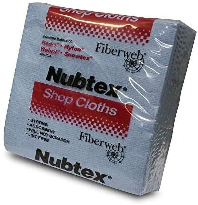Nubtex Shop Cloths 13"x13" Wipes Box of 375 cleaning Blankets Roller Ink Tray