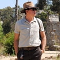 thumbnail image 1 of Nubuck Leather Safari Fedora Hat - Chestnut - XXL - Chestnut, 1 of 2