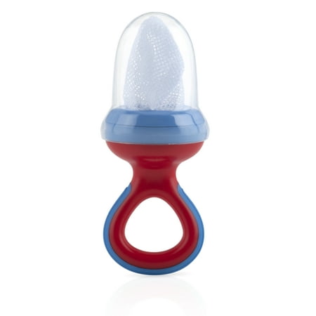Nuby 1 Pack Nibbler Feeder with Cover, Colors May Vary