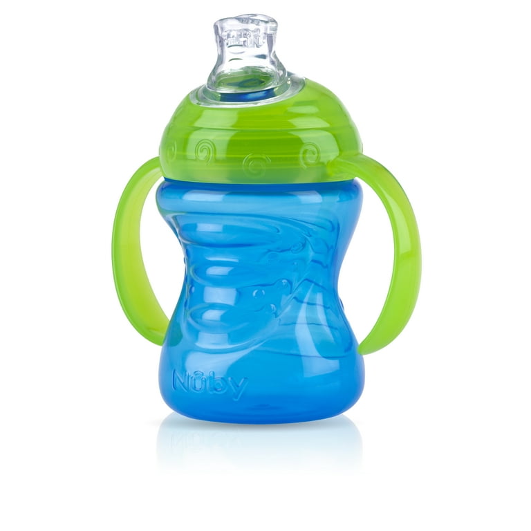 Nuby 1 Pk 8 ounce 2 Handle Silicone Spout Cup Colors May Vary