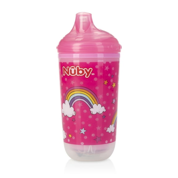 Nuby 10 Oz. No-Spill Insulated Light Up Rainbows Easy Sip Cup