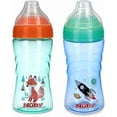thumbnail image 1 of Nuby 2 Pack No Spill Printed Thirsty Kids No-Spill Sip-it Sport Cup with Soft Spout and Lid - 12oz, 12+ Months, 2 Pack, rocket / fox, 1 of 2